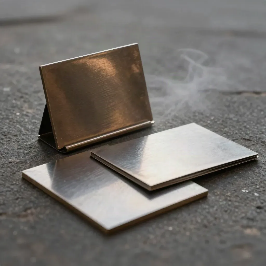 Merchant pay kit tile, card stand, and sleeve on dark stone with dramatic light